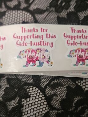 50 Count Side Hustling Mama Stickers